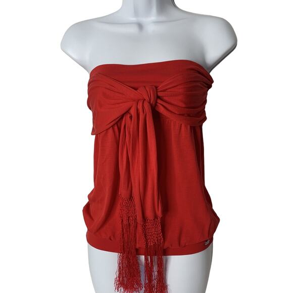 Ted Baker Tops - Ted Baker Sleeveless Top Tassel Wrap Tie Red Size 1 XS Summer Party